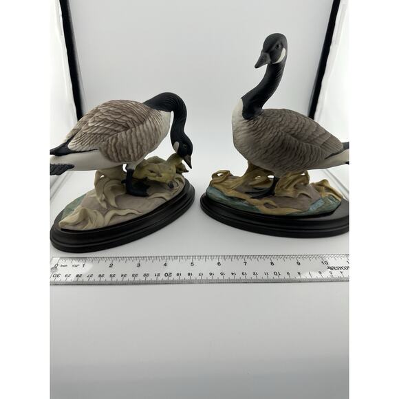 BOEHM Canadian Geese Porcelain Figurines Set of Two w/ Stands 1953 #408N #408 - Picture 14 of 14